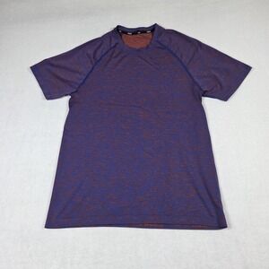 Rhone Vapor‎ Training Shirt Men's Small Blue Red Short Sleeve Athletic Gym Tee